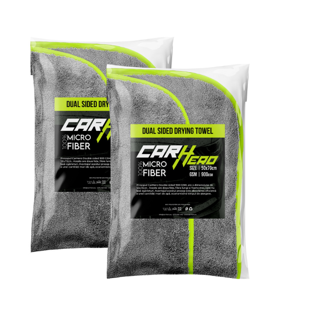Prosop Uscare CarHero 70x50cm 900gsm cu doua fete