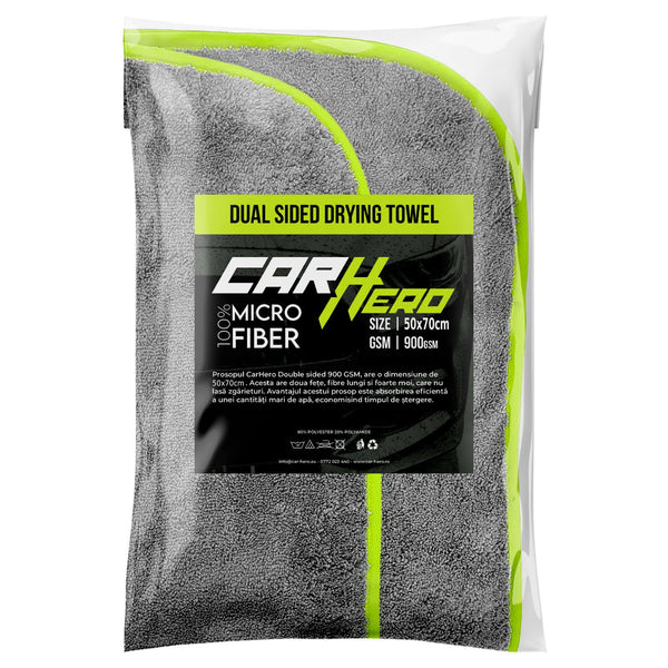 Prosop Uscare CarHero 70x50cm 900gsm cu doua fete